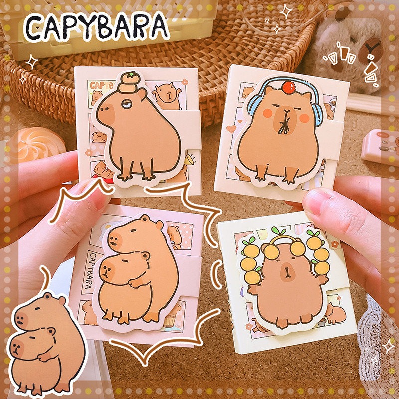 

Kawaii stationary supplies Office accessories index for books Notepad capybara mini Portable Notebooks memo pads For school