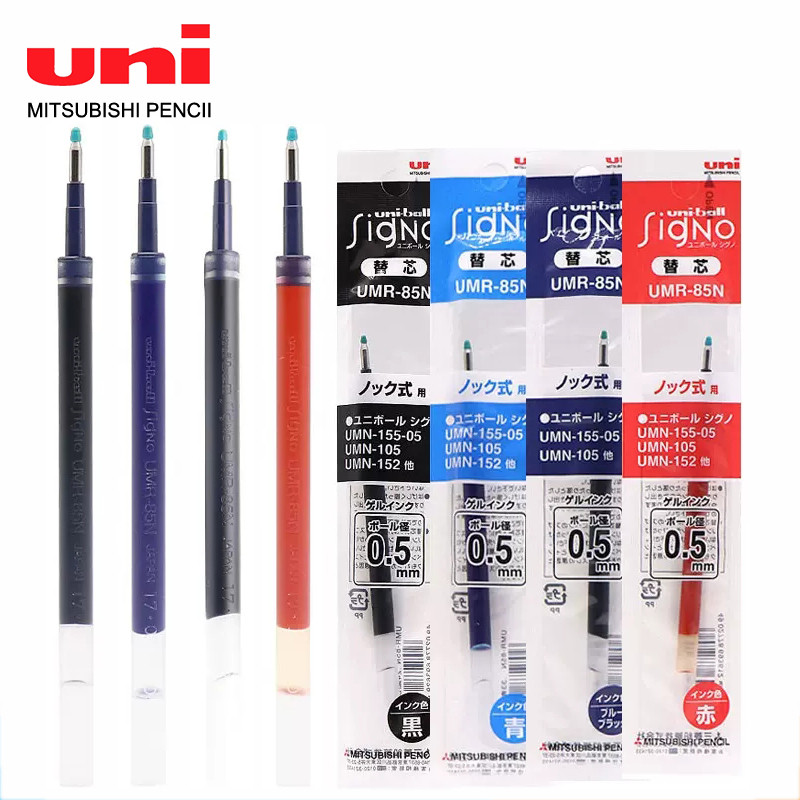 

10pcs/lot UNI Gel Refill UMR-85N / UMR-83 for UMN-155 105 152 138 207 307 Water Pen Pens for Writing Cute Stationary
