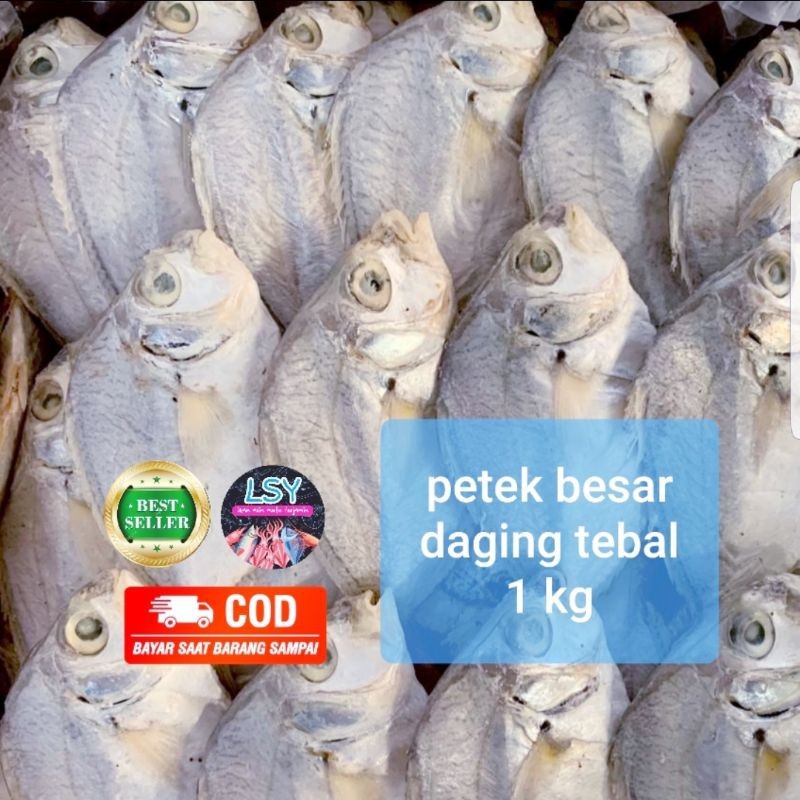 

PREMIUM ikan asin petek besar super 1000gram / 1 kg