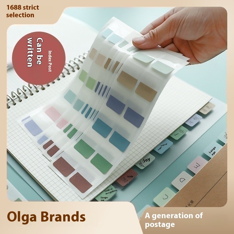 

Colored Page Markers, Fluorescent Sticky Tabs, Neon Sticky Notes Flags, Waterproof Writable Translucent Page Flags For Books