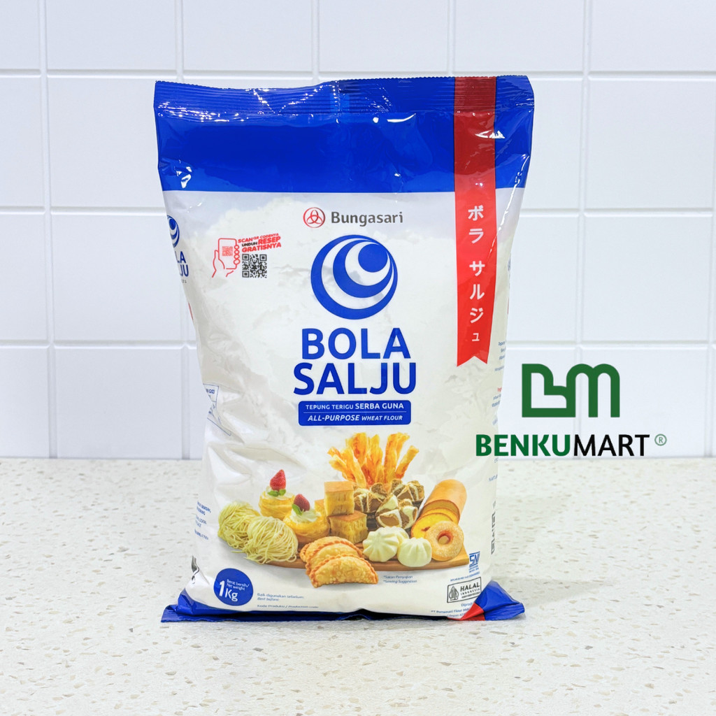 

Terigu Bola Salju Bungasari sekelas Segitiga Biru ( Protein Sedang) 1 kg