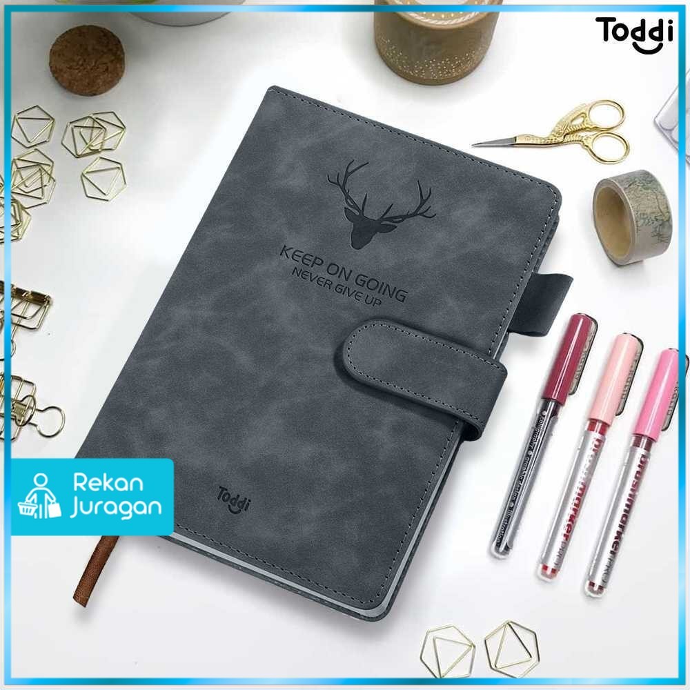 

Toddi Buku Jurnal Hardcover Notebook Diary 68GSM 360 Halaman Grid - TL5