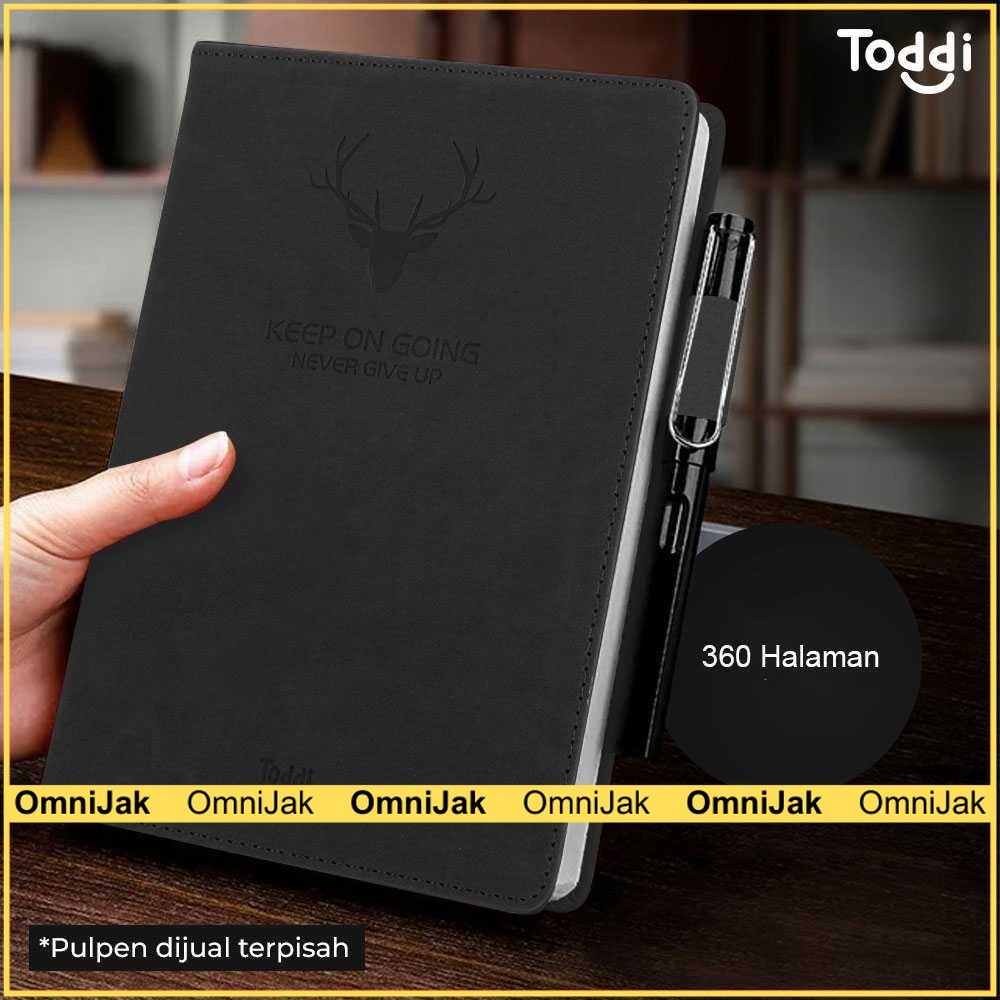 

Toddi Buku Jurnal Hardcover Notebook Diary 80GSM 340 Halaman Grid - CW-5025