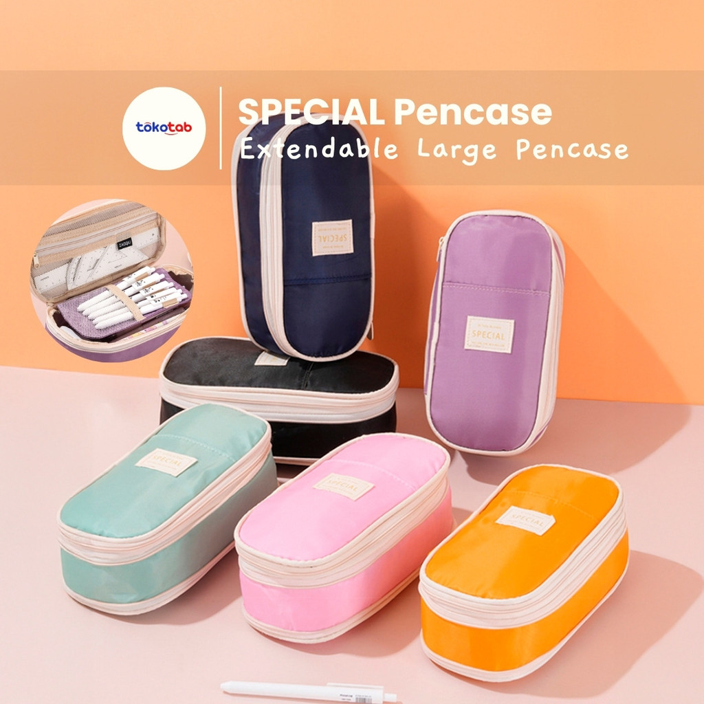 

Tokotab - Tempat Pensil SPECIAL Angoo Kawaii Pencil Cases Large Capacity Pen Bag Pouch Holder Box
