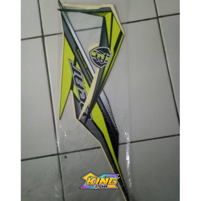 Stiker striping honda beat cbs 2019 HITAM HIJAU