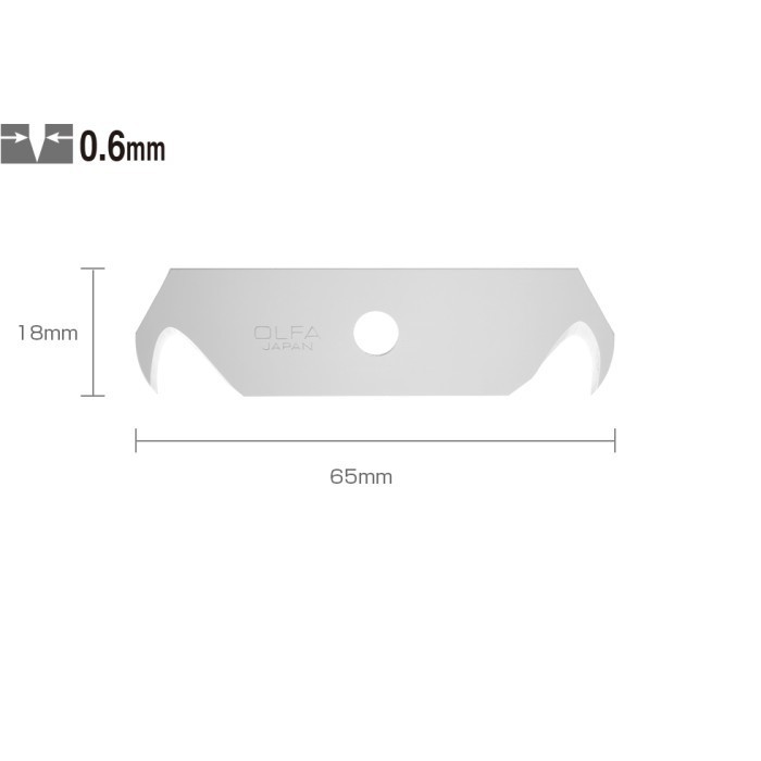

Refill Cutter Hook Blade HOB-2 (5pcs per pack) Olfa