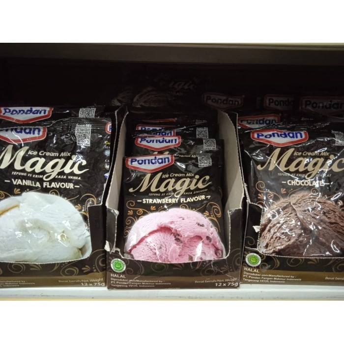 

Pondan Magic Ice Cream Mix 75gr - Strowberry