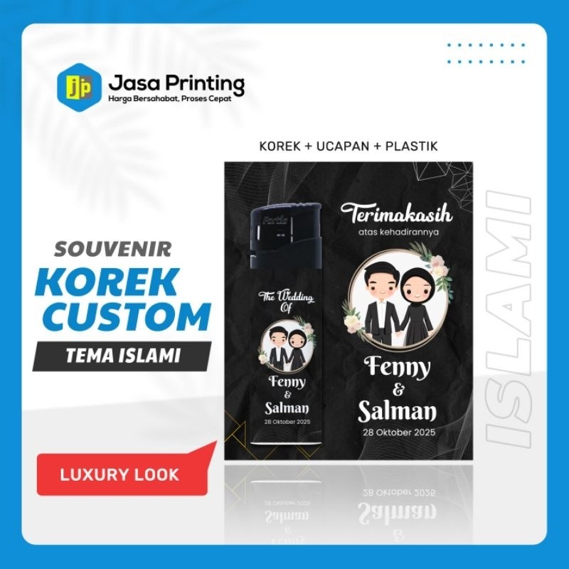 [ isi 50 pcs ] Souvenir Korek Custom | Souvenir Pernikahan | Souvenir Murah | Korek Gas Custom