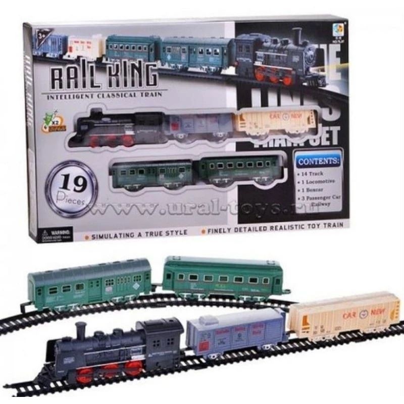 6.6 Mainan kereta Api Rail King/ Kereta Api Rel Panjang / MAINAN KERETA RAIL KING KERETA CLASSIK TER