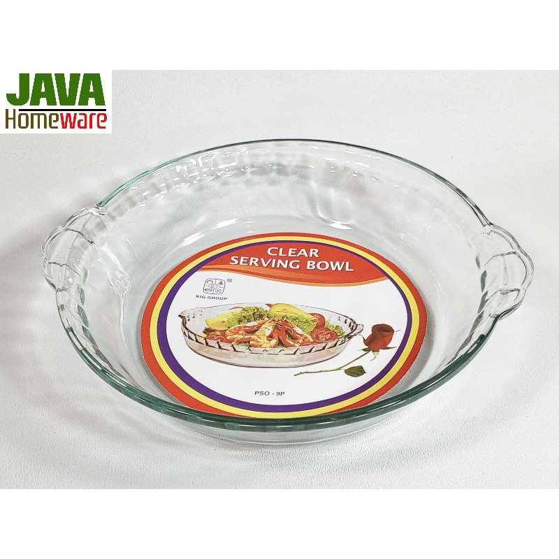 PIRING SAJI KACA CLEAR SERVING BOWL | MANGKOK SAJI KACA | PIRING SALAD | PIRING SAJI | PIRING SAYUR 