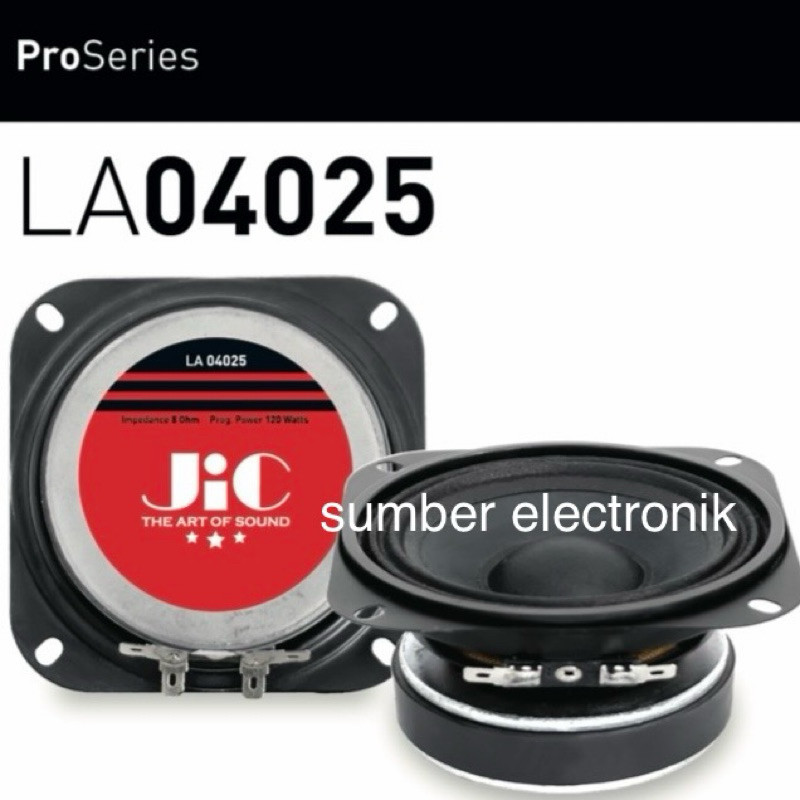 Speaker 4 Inch JIC LA 04025 Suara Jernih 120W