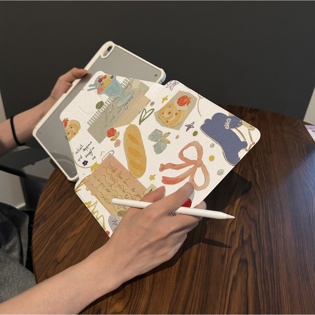 Cocok untuk ipad gen 10 tablet case pelindung lucu kreatif ipad air 5 rotasi ipad pro 11 inci 360° i