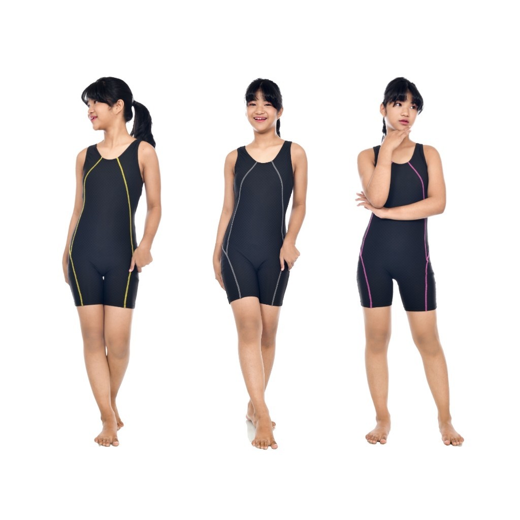 Baju renang NEW DARTFIT Atlet Perempuan/Baju Renang Anak Tanggung Usia 8-13 Tahun Diving Renang
