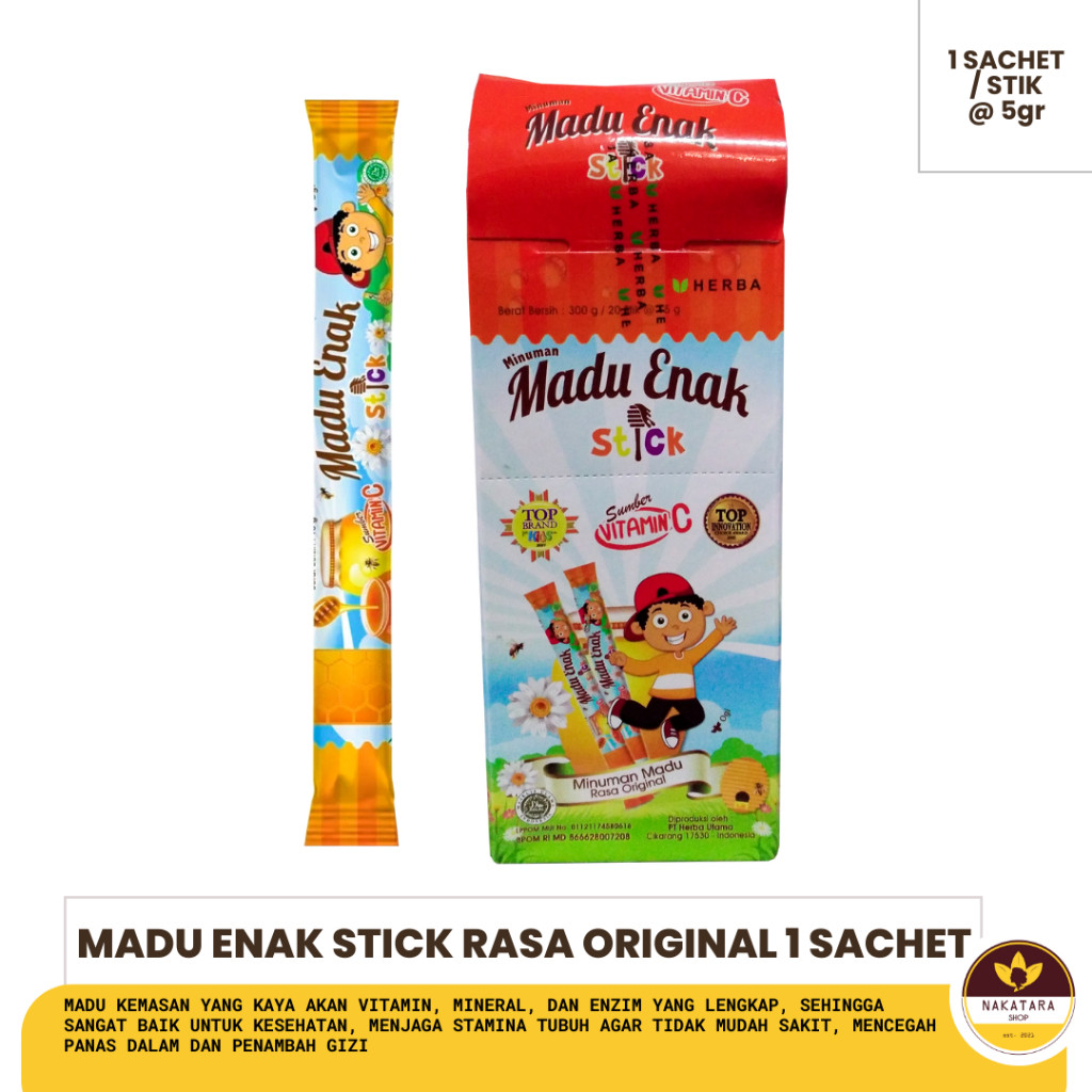 

New HERBA MADU ENAK STICK 15 GRAM ECERAN Best Seller