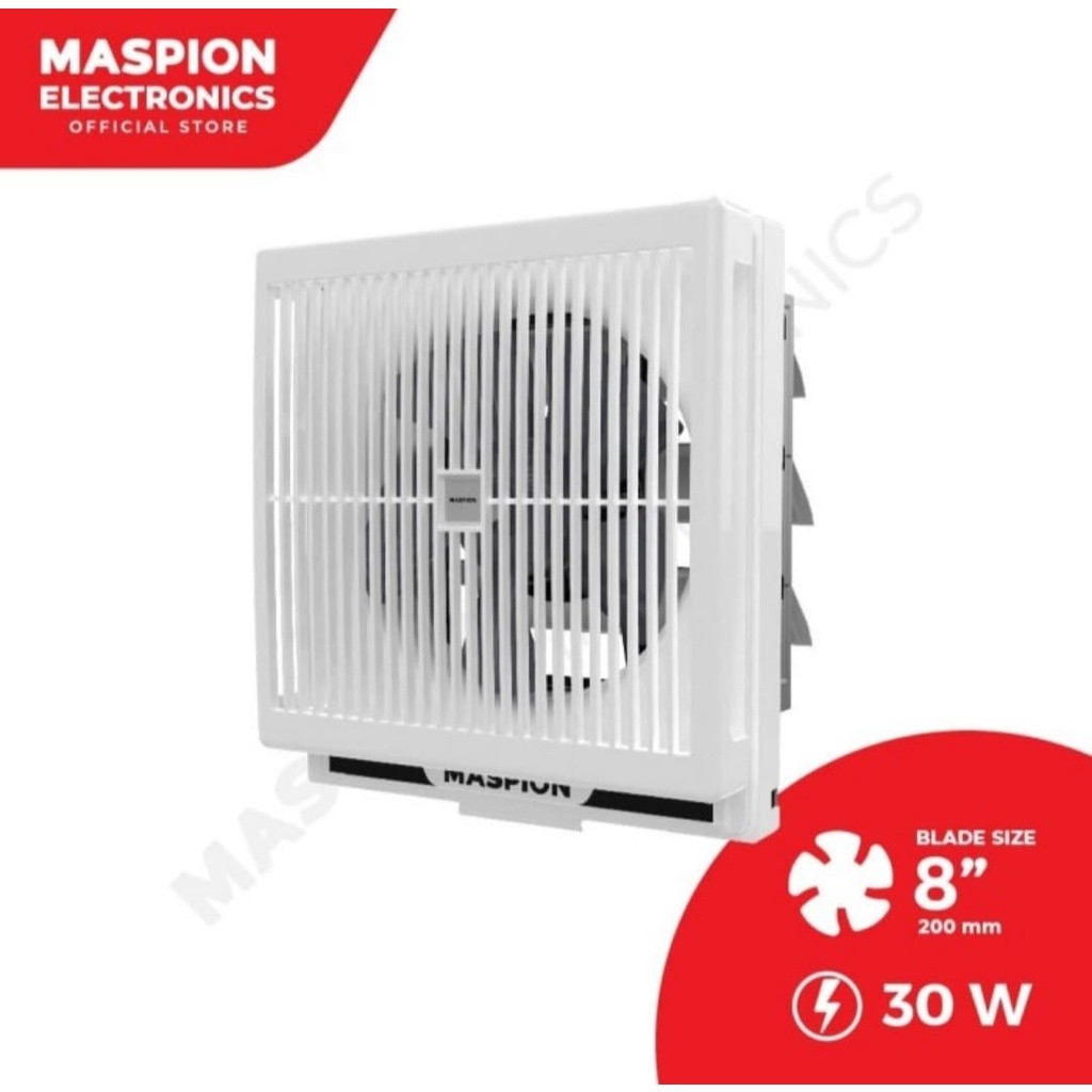 Exhaust Fan Maspion MV 200 NEX 8" Wall Hexos Fan Dinding Ventilasi Hexos Fan Maspion MV-200 NEX 8 In