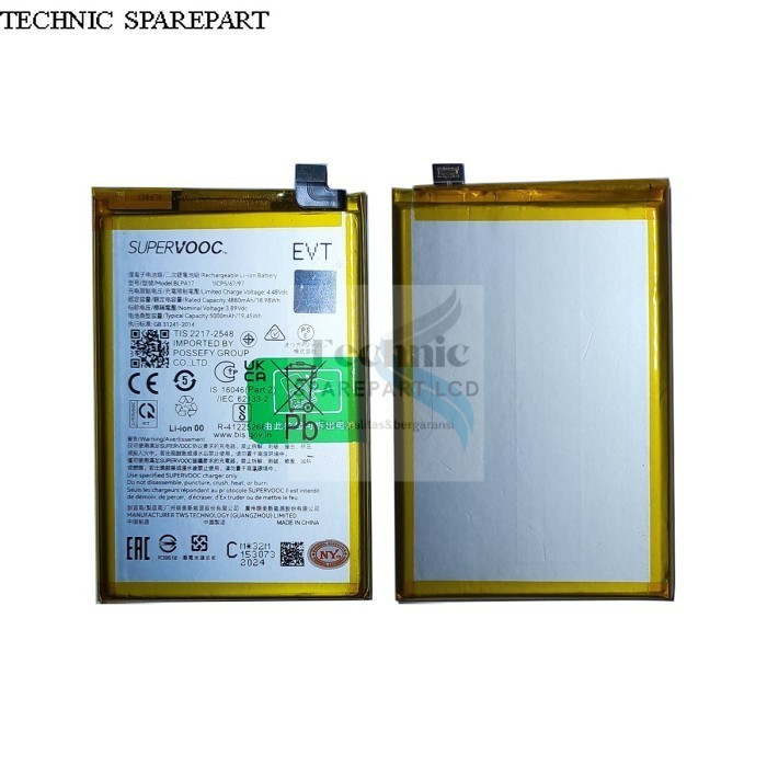 BATERAI REALME C53 BLPA17 / BATTERY