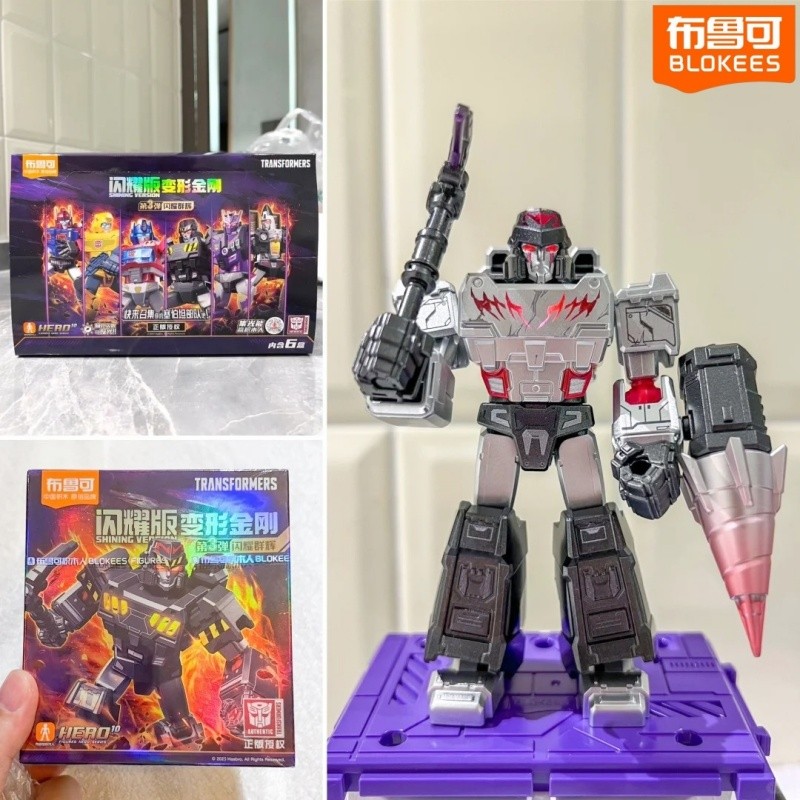 In Stock Blokees Transformers Shining Version 03 Tarn Megatron Orion Pax Ultra Magnus Assembled Mode