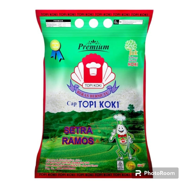 

Beras Topi Koki 5 Kg Sentra Ramos
