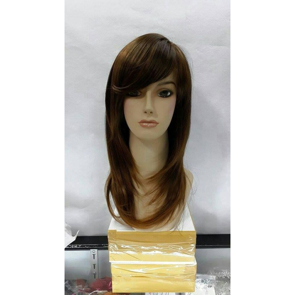 Wig sebahu pony samping
