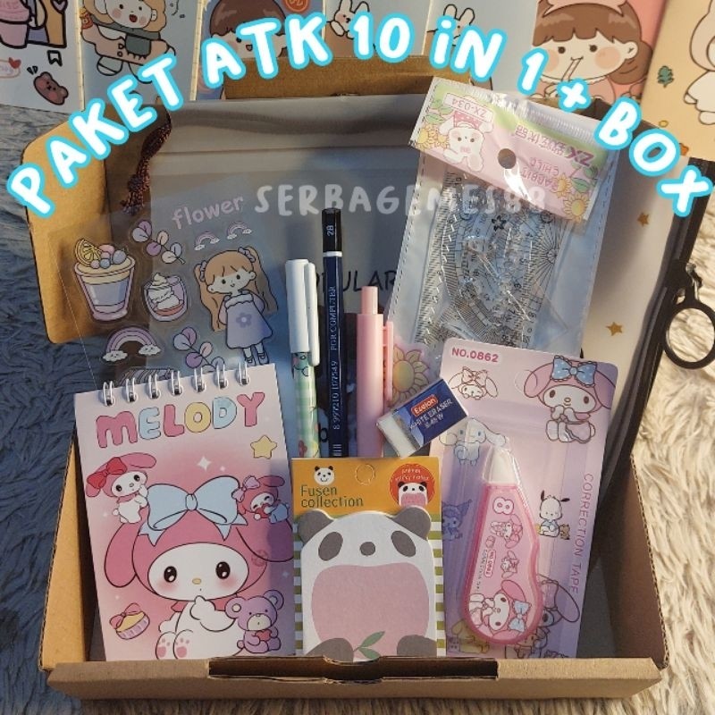 

6.6 serbagemes88 - SET ALAT TULIS 10 IN 1 LENGKAP SANRIO MELODY / STATIONERY UNTUK SOUVENIR HADIAH / HAMPERS KADO GIFT SEKOLAH / HAMPERS WISUDA ULANG TAHUN / ALAT TULIS PAKET/ALAT TULIS MURAH /PAKET ANAK UNIK BERMANFAAT/BOX KADO PEREMPUAN LAKI LAKI