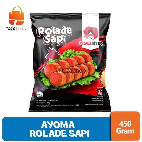 

Ayoma Rolade Sapi 450 Gram Frozen Food Isi 18 pcs