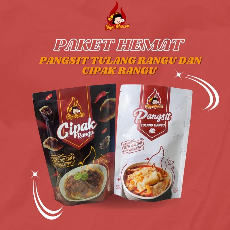 

PAKET FAVORIT NYAI MERCON ( PANGSIT RANGU + CIPAK RANGU )