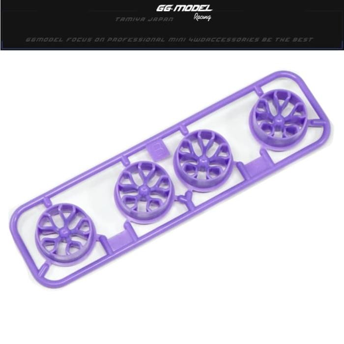 TAMIYA LOW PROFILES WHEEL SET Y SPOKE PURPLE / PELEK Y SPOKE