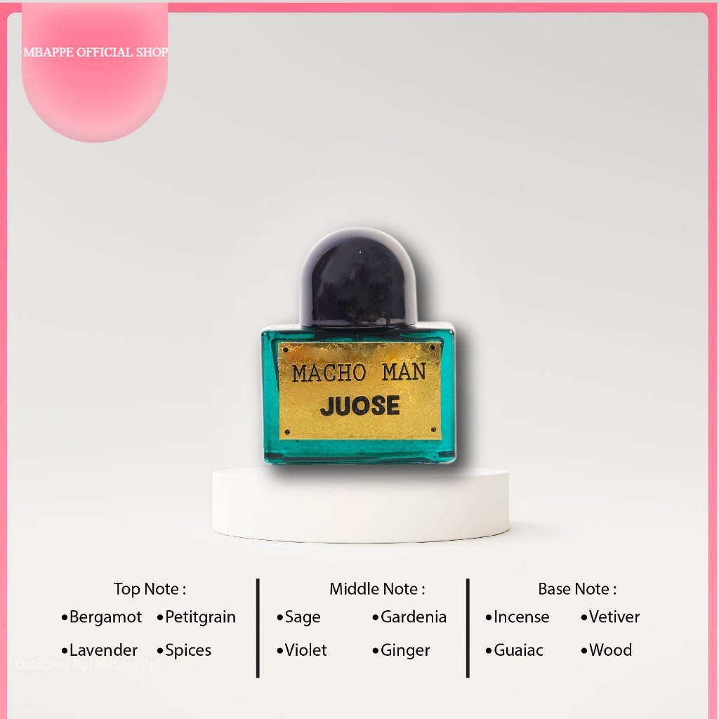 MBAPPE x Juose Skincare - Parfum Juose Machoman Limited Edition 30 Ml