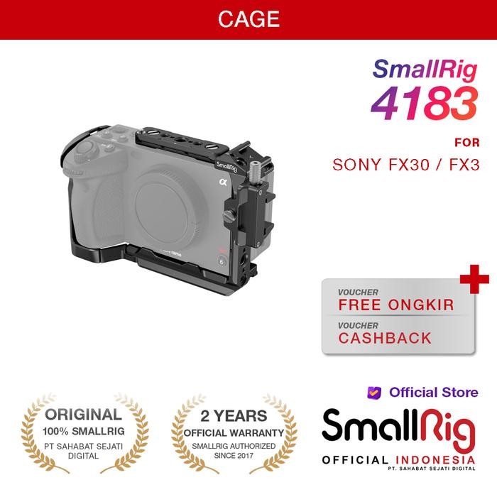 SmallRig Protection Cage With Removable NATO Rail Sony FX30 FX3 4183