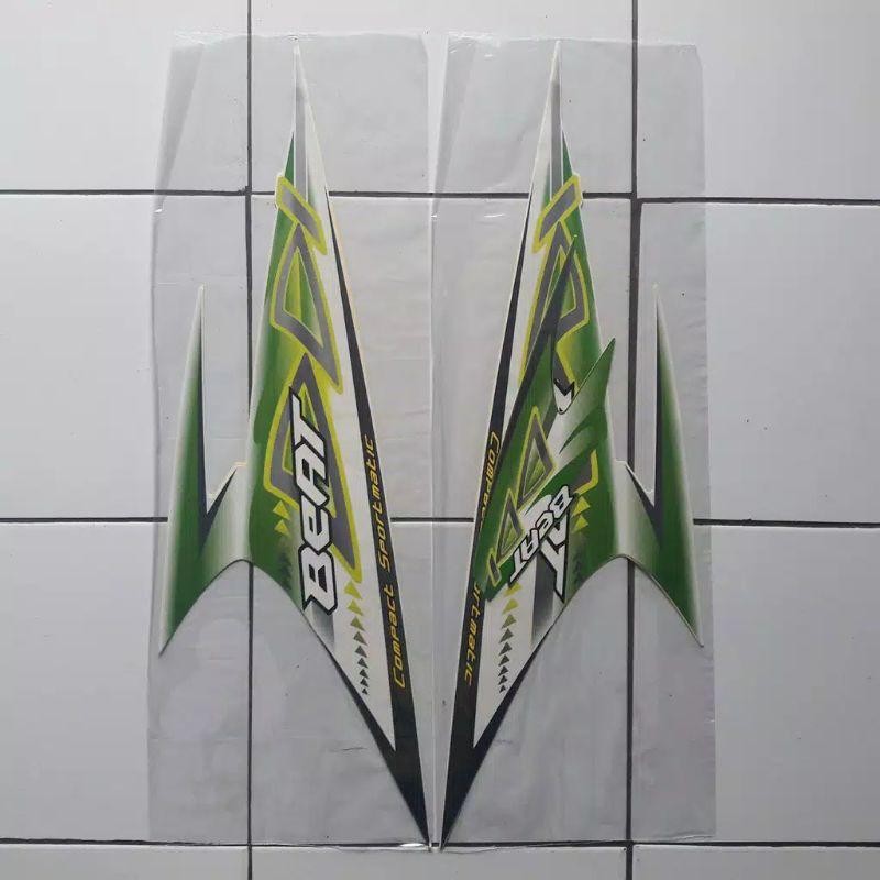 stiker striping motor beat karbu 2012 hijau putih full body original
