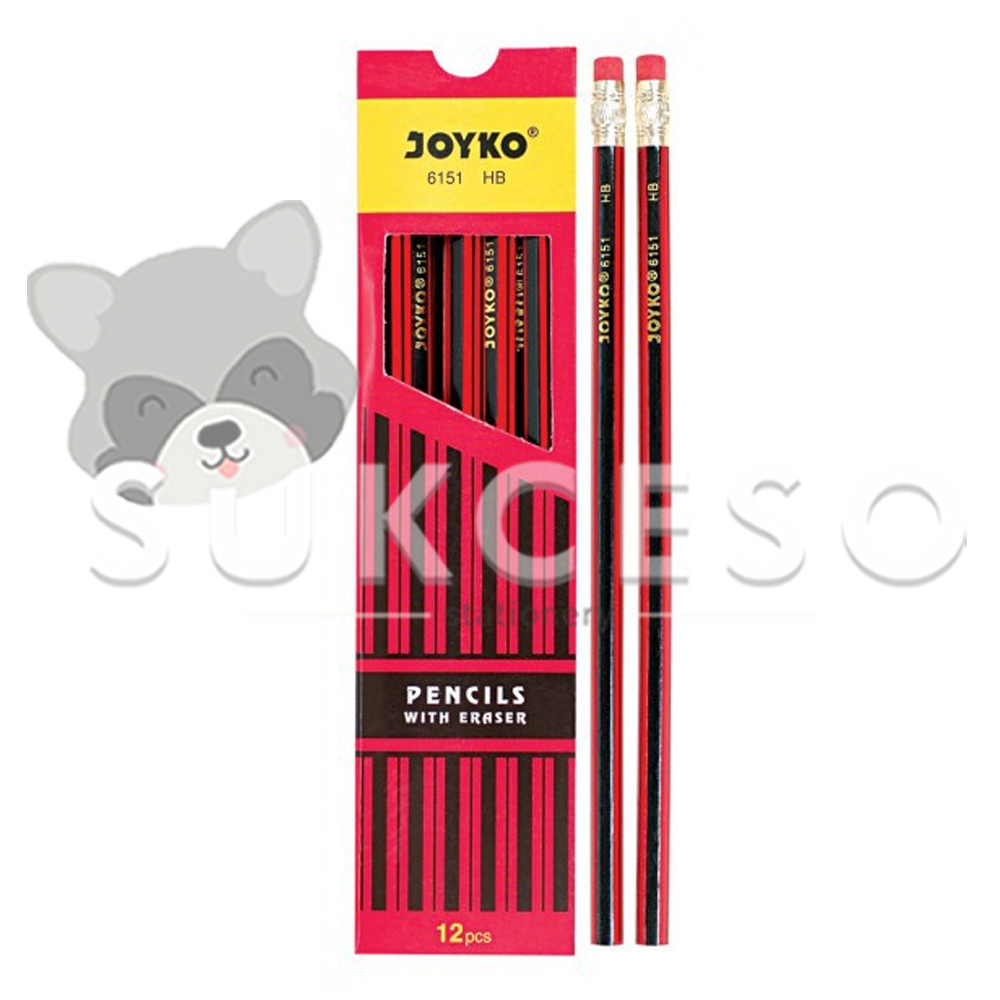 

JOYKO Pensil Pencil HB 6151 with Eraser/ DIJUAL SATUAN