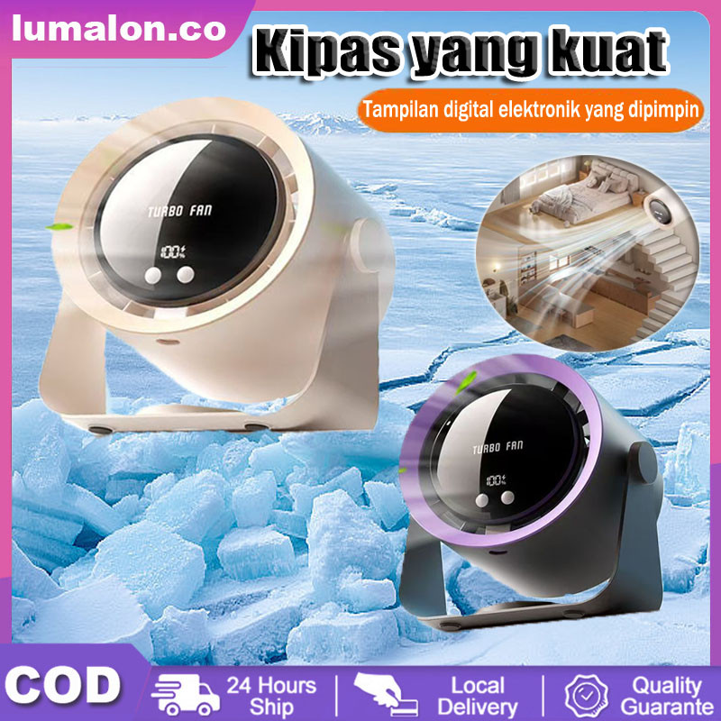 100 Kecepatan Kipas Angin Dinding Tampilan Digital Yang Dapat Disesuaikan Kipas Angin Diam Turbo Yan
