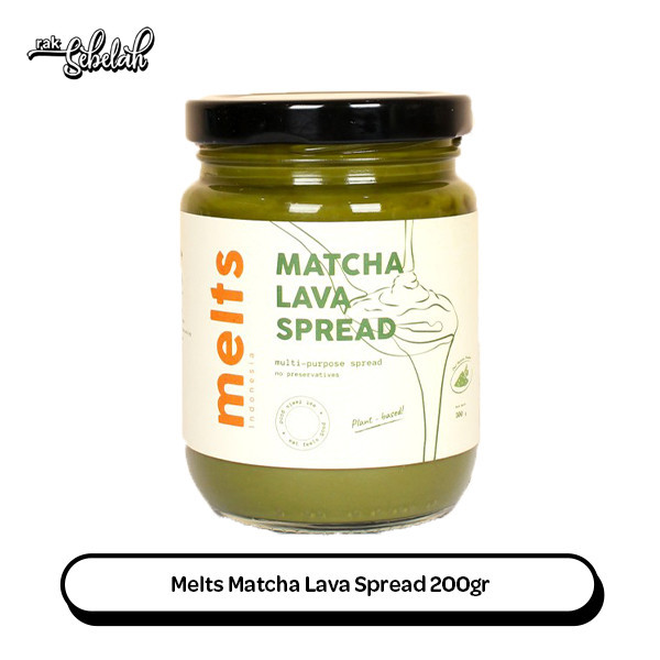 

Melts Matcha Lava Spread 200g - Selai Sehat Premium | Gluten Free | Vegan Plant Based | Rak Sebelah