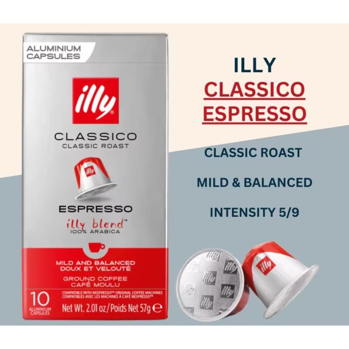 

ILLY Nespresso Compatible Coffee Capsule Kapsul Kopi - ORIGINAL - Classico