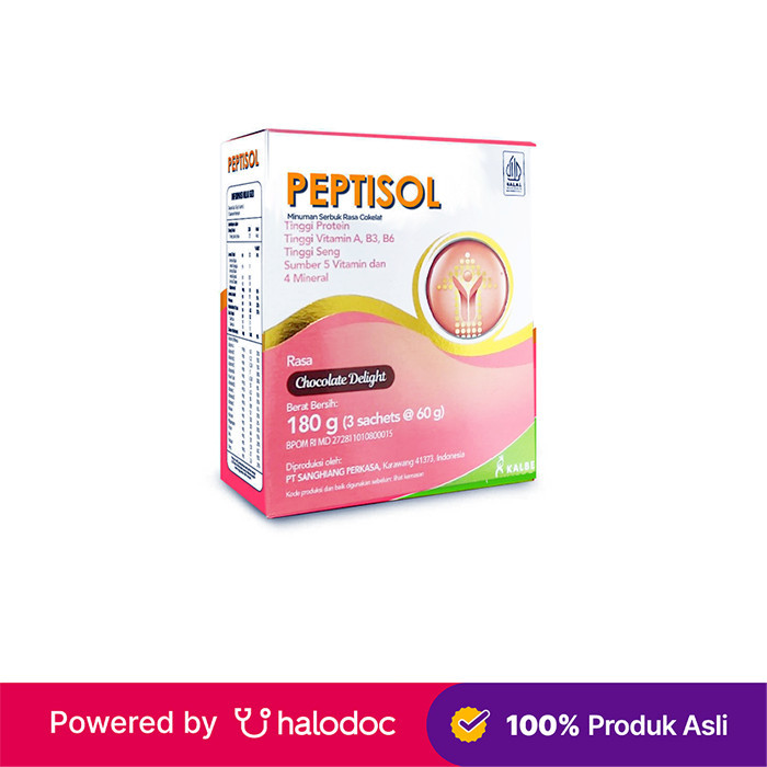 

Peptisol Rasa Chocolate Delight 189 g - Susu Dewasa - Halodoc