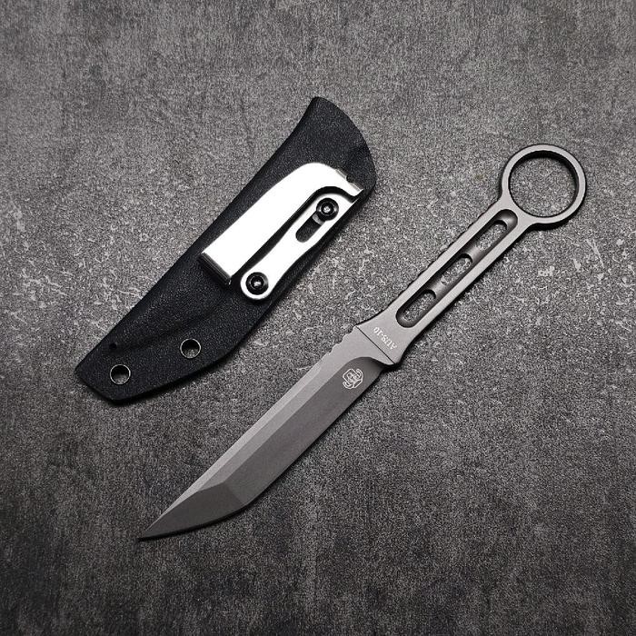 Pisau Outdoor Kunai dengan Sarung Kydex EDC