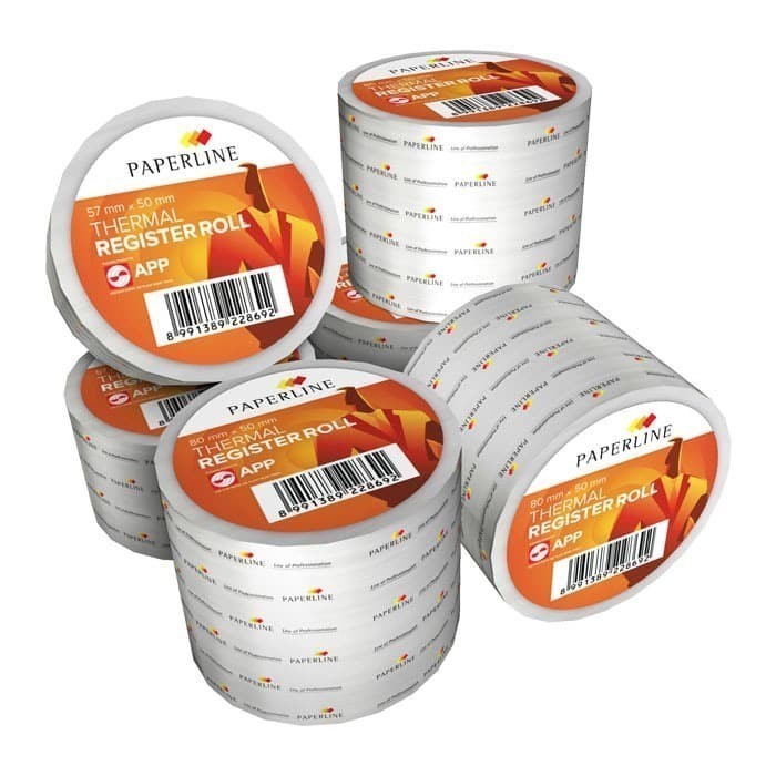 THERMAL PAPER MERK PAPERLINE PER ROLL