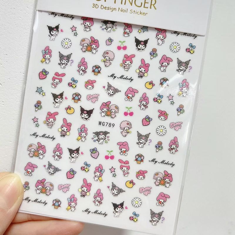 

Sanrio Sticker Pack Anime Accessories Cartoon Kuromi Hello Kitty Cinnamoroll Pochacco Stickers Notebook Stickers