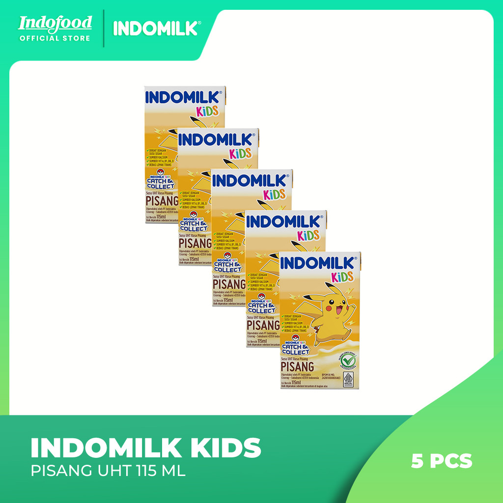 

5 pcs - Indomilk Kids Banana PAB115ml