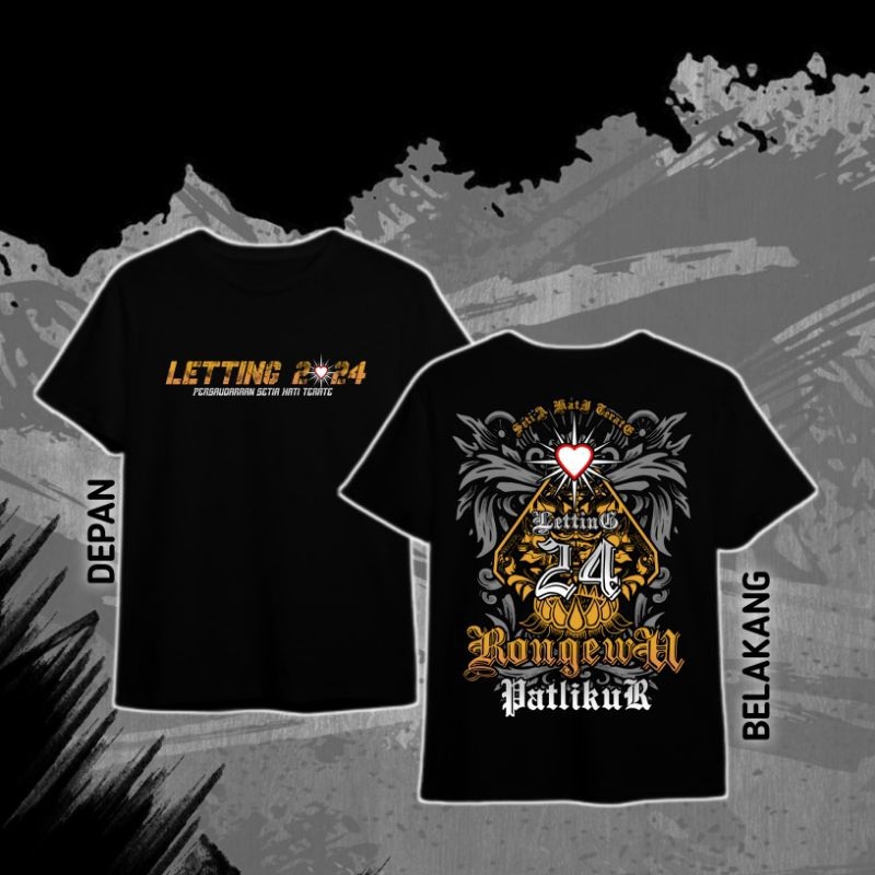 Kaos PSHT setia hati terate Letting 2016-2024