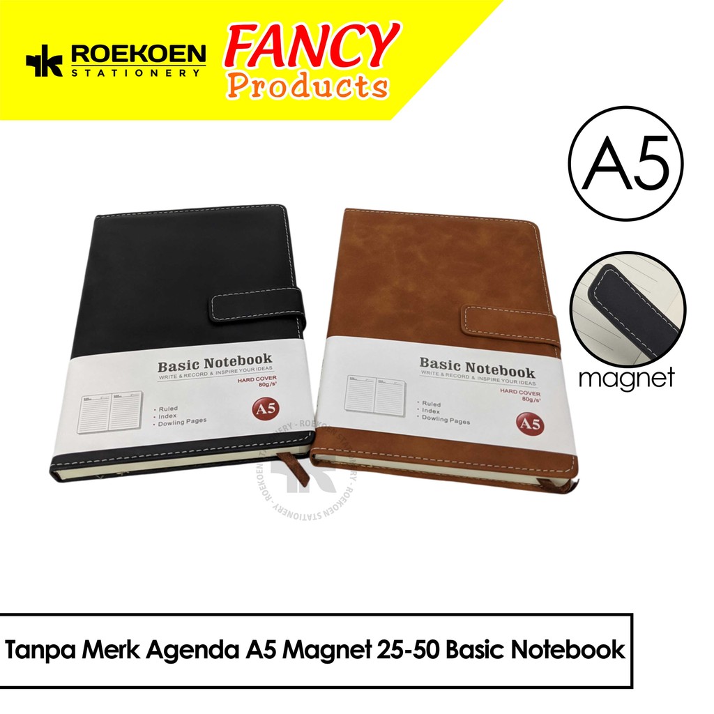 

Tanpa Merk Agenda A5 Magnet 25-50 Basic Notebook