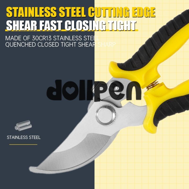 

Gunting Pemangkas Stainless Steel Gunting Cabang Berkebun Gunting Bunga /dollpen