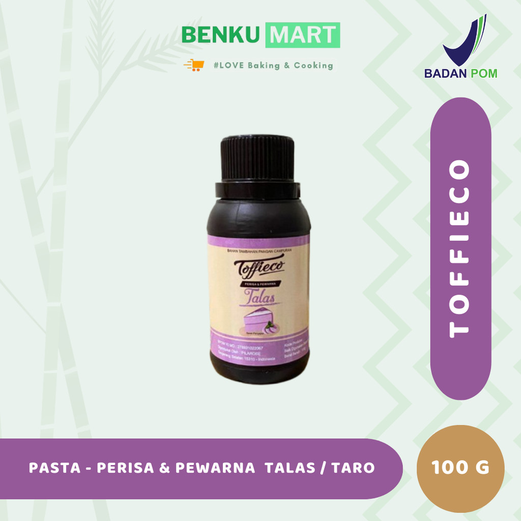 

Toffieco Pasta Talas / Taro (100 Gram) Perisa & Pewarna Ungu