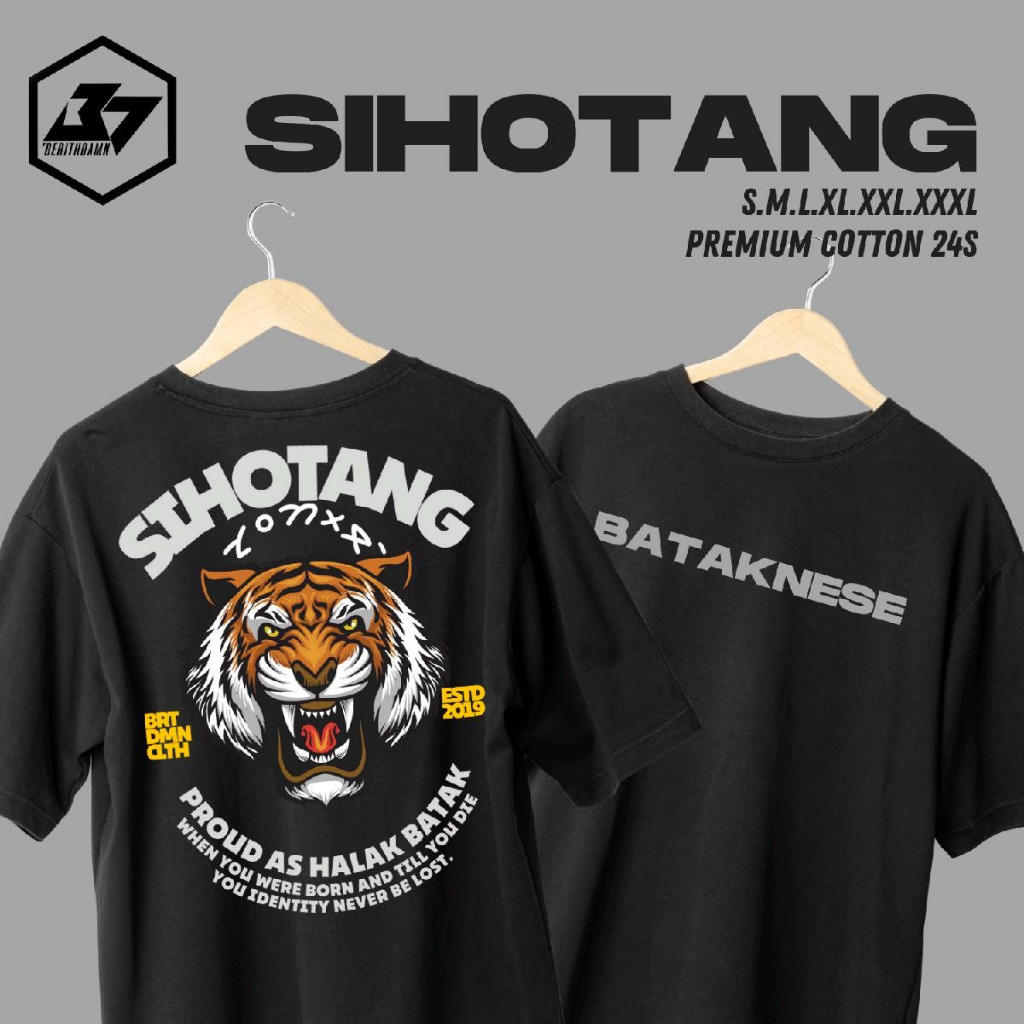 Kaos Batak Marga SIHOTANG Tshirt Premium Cotton 24s Berithdamn Cloth