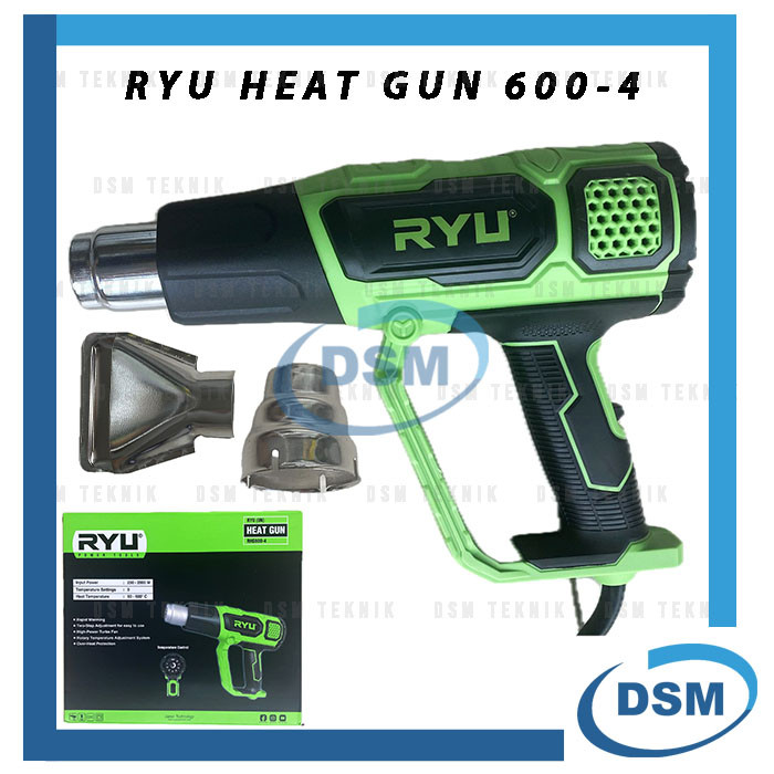 RYU RHG600-4 HEAT GUN MESIN HOT AIR GUN BLOWER ANGIN PEMANAS STICKER