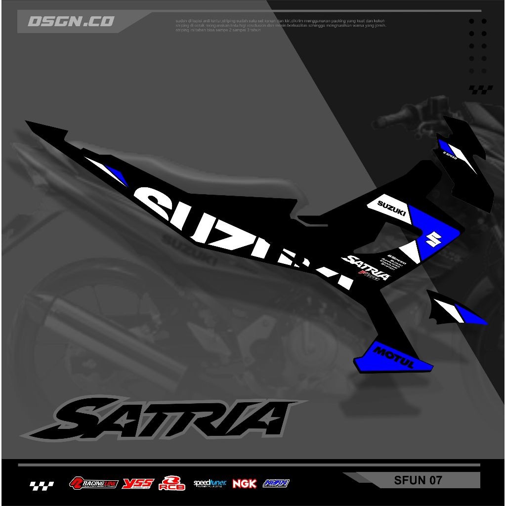 Striping Fu Facelift - Striping Satria Fu Facelift 150 Custom Motif Keren