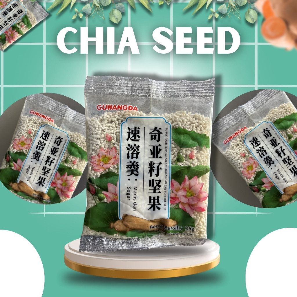 

( 5 PCS ) Oufen Lotus Root Powder - Sachet Ekonomis Chia Seed (35g) Kemasan Ekonomis & Praktis
