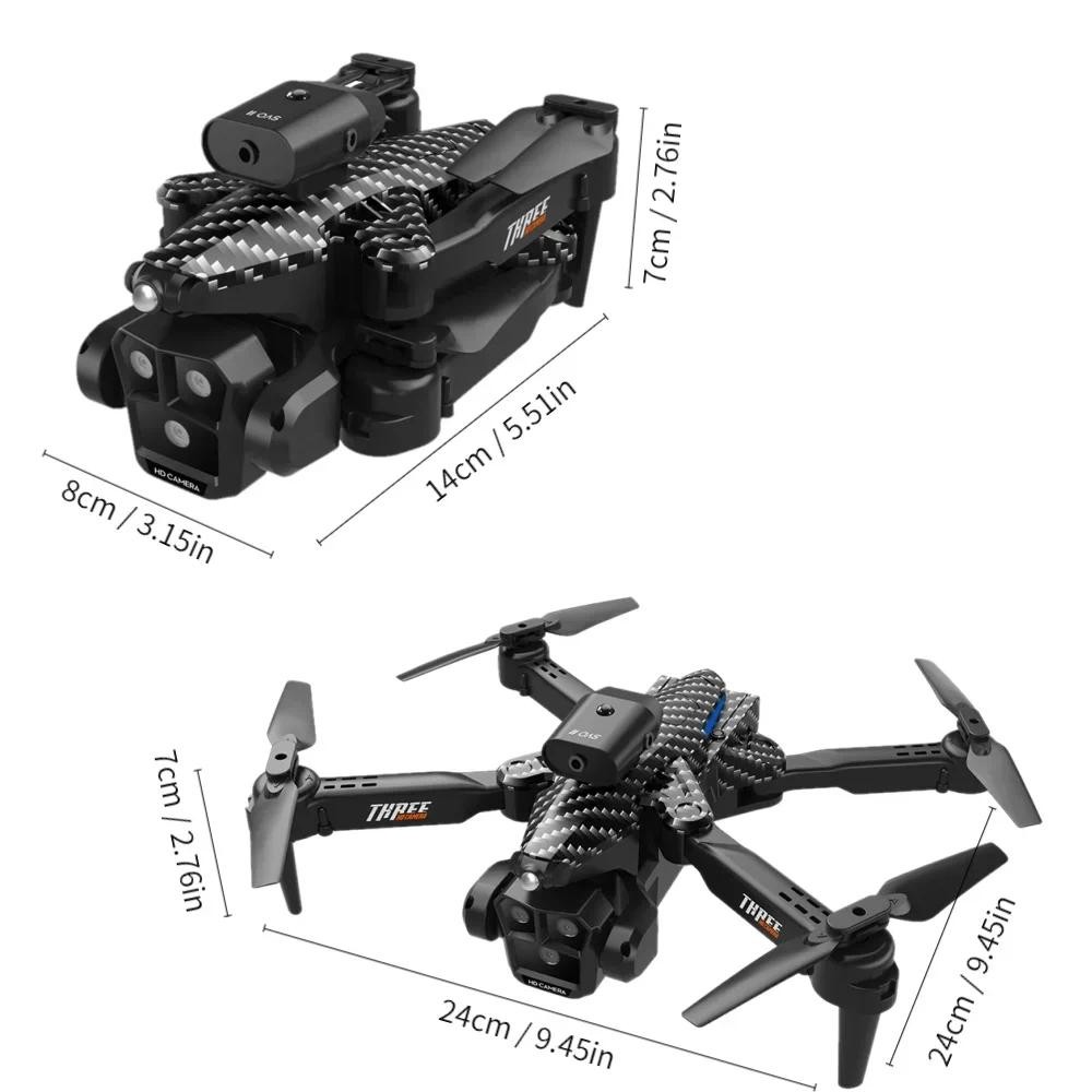 New K10 Max RC Drone 8K Professional Triple Camera Optical Flow Obstacle Avoidance Gesture Photograp
