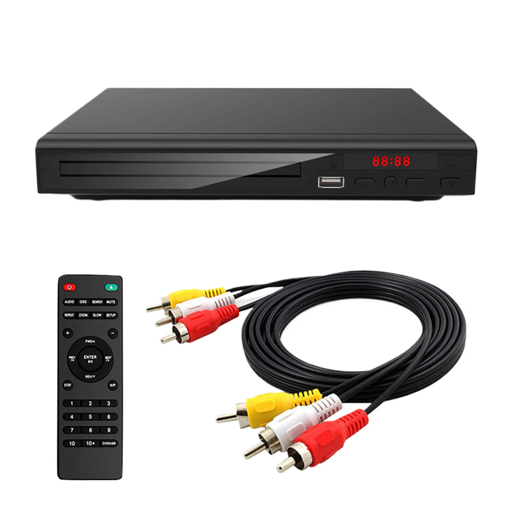 EU/US/UK Plug DVD Player For TV Home HD DVD Player High Definition CD/ EVD/ VCD Player with AV HDMI 
