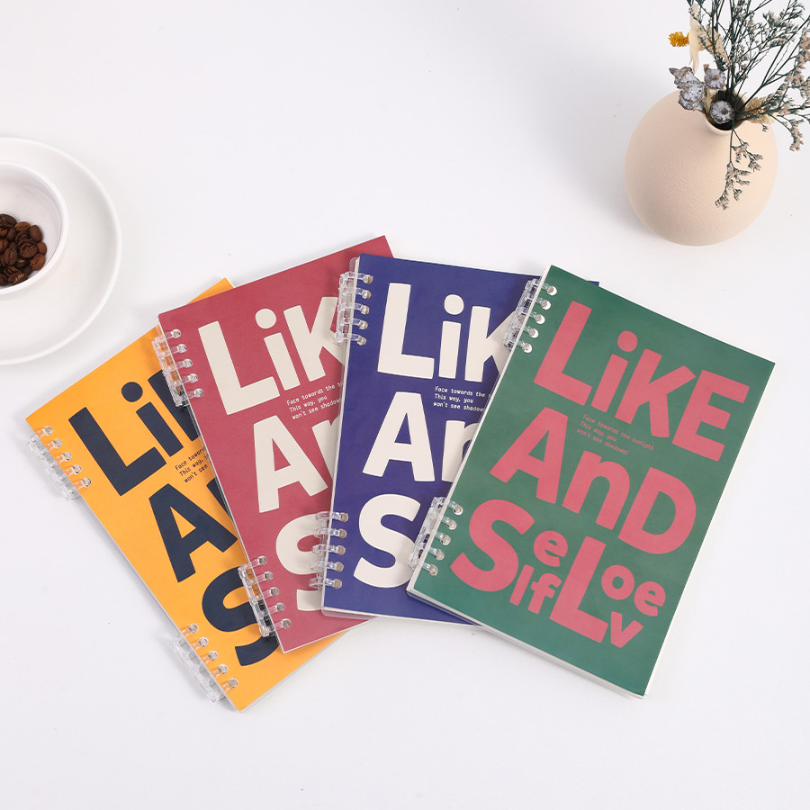 

Cool American style loose leaf notebook with 120 pages (double-sided writing) for efficient arrangement and planning